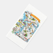 Michigan-Karte Serviette (Ecke)