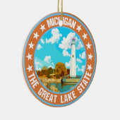 Michigan Keramik Ornament (Rechts)