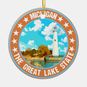 Michigan Keramik Ornament
