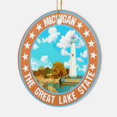 Michigan Keramik Ornament (Links)