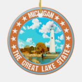 Michigan Keramik Ornament (Hinten)