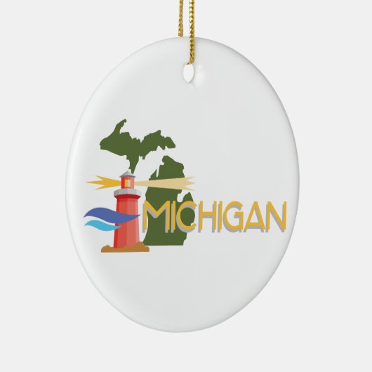 Michigan Keramik Ornament (Rechts)
