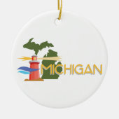 Michigan Keramik Ornament (Vorne)