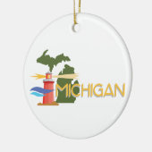 Michigan Keramik Ornament (Links)