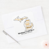 Michigan Kunsthandwerker - Es ist einfach besser. Quadratischer Aufkleber (Umschlag)