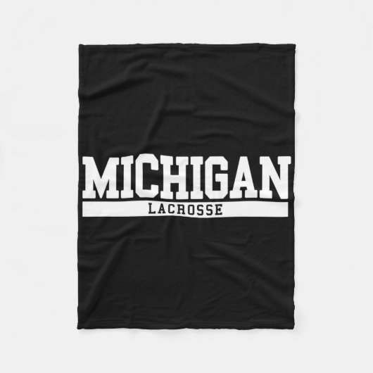 Michigan Lacrosse Fleecedecke (Vorderseite)