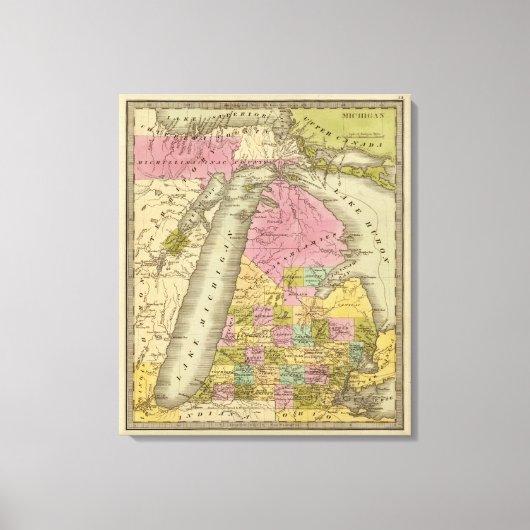 Michigan Leinwanddruck (Vorderseite)