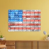 Michigan License Plate Flag USA Wrapped Canvas Leinwanddruck (Insitu (Wohnzimmer))