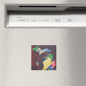 Michigan License Plate Karte von Design Turnpike Magnet (In Situ (Geschirrspüler))