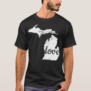 Michigan Liebe MI Zuhause Staatsstolz erschüttert T-Shirt