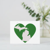 Michigan Liebe Postkarte (Stehend Vorderseite)