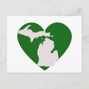 Michigan Liebe Postkarte