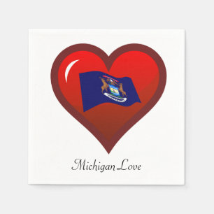 Michigan Liebe Serviette