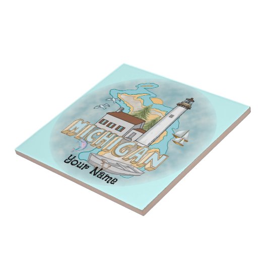 Michigan Lighthouse Fliesen (Seite)
