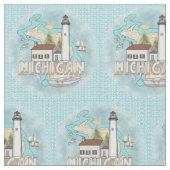 Michigan Lighthouse Stoff (Nahaufnahme)
