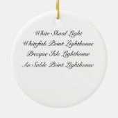 Michigan Lighthouses Keramik Ornament (Hinten)