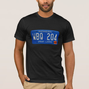 Michigan-Lizenz-Platten-T-Shirt T-Shirt