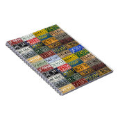 Michigan-Lizenz-Teller von einer vergangenen Ära Notizblock (Rechte Seite)