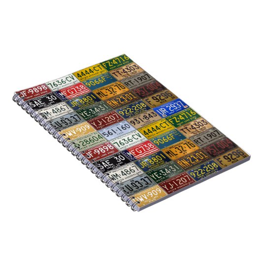 Michigan-Lizenz-Teller von einer vergangenen Ära Notizblock (Rechte Seite)