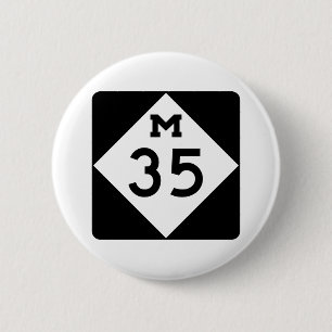 Michigan M-35 Button