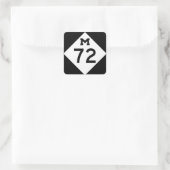 Michigan M-72 Quadratischer Aufkleber (Tasche)