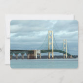Michigan Mackinac Bridge Foto Einladung (Vorderseite)