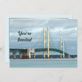 Michigan Mackinac Bridge Foto Geburtstag Einladung