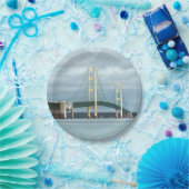 Michigan Mackinac Bridge Foto Pappteller (Party)