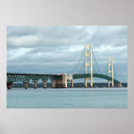 Michigan Mackinac Bridge Foto Poster