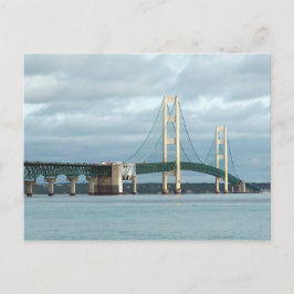 Michigan Mackinac Bridge Foto Postkarte