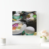 Michigan, Mackinac Island. Grand Hotel Quadratische Wanduhr (Zuhause)