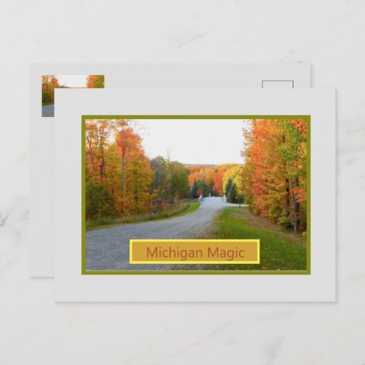 "MICHIGAN MAGIC"/AUTUMNFARBEN POSTCARD POSTKARTE (Vorne/Hinten)