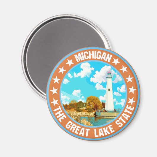 Michigan Magnet (Vorderseite/Rückseite)