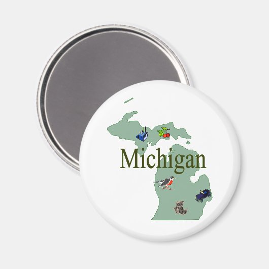 Michigan Magnet (Vorderseite/Rückseite)