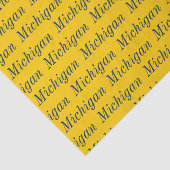 Michigan Maize and Blue Seidenpapier (Detail)