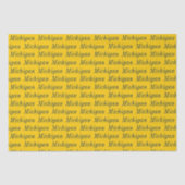 Michigan Maize and Blue Seidenpapier (Vorderseite)