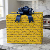 Michigan Maize and Blue Wrapping Paper Geschenkpapier