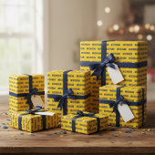 Michigan Maize and Blue Wrapping Paper Geschenkpapier