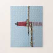 Michigan Manistique Red Lighthouse Foto Puzzle (Vertikal)