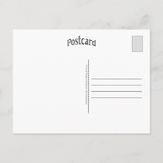 Michigan Map Art (Alternate Back) Postkarte (Rückseite)