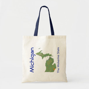 Michigan Map Bag Tragetasche