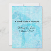 Michigan Map Bridal Dusche Einladung (Rückseite)