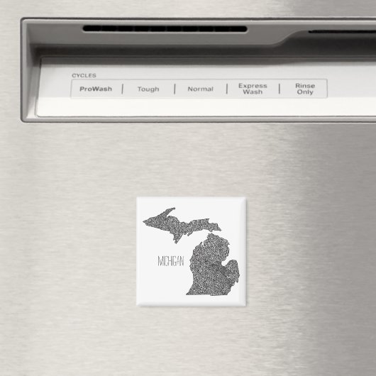 Michigan Map Magnet (In Situ (Geschirrspüler))