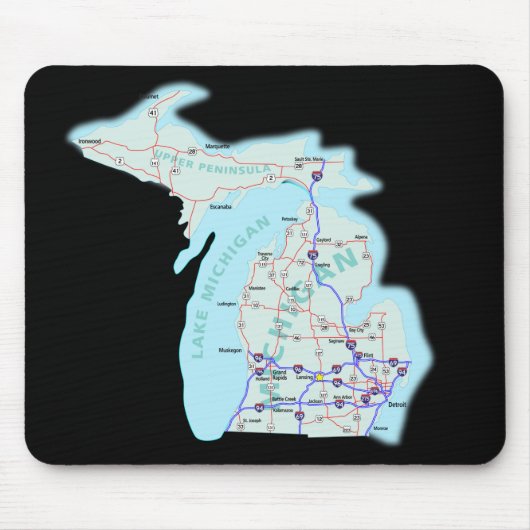 Michigan Map Mousepad (Vorne)