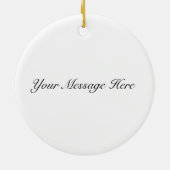 Michigan Map - Schwarz-Weiß-Modern-Karte Keramik Ornament (Hinten)