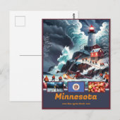 Michigan Marvels & Motto Postkarte (Vorne/Hinten)