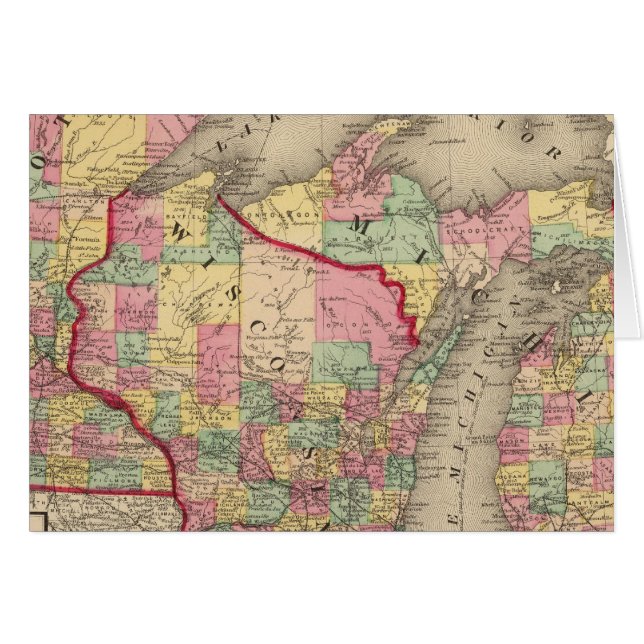 Michigan, Minnesota und Wisconsin 2 (Vorderseite (Horizontal))