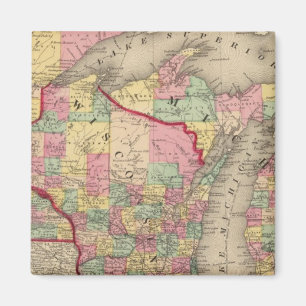 Michigan, Minnesota und Wisconsin 2 Magnet