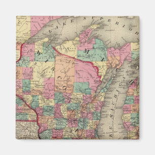 Michigan, Minnesota und Wisconsin Magnet