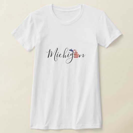Michigan mit Flag Graphic T-Shirt (Ablage )